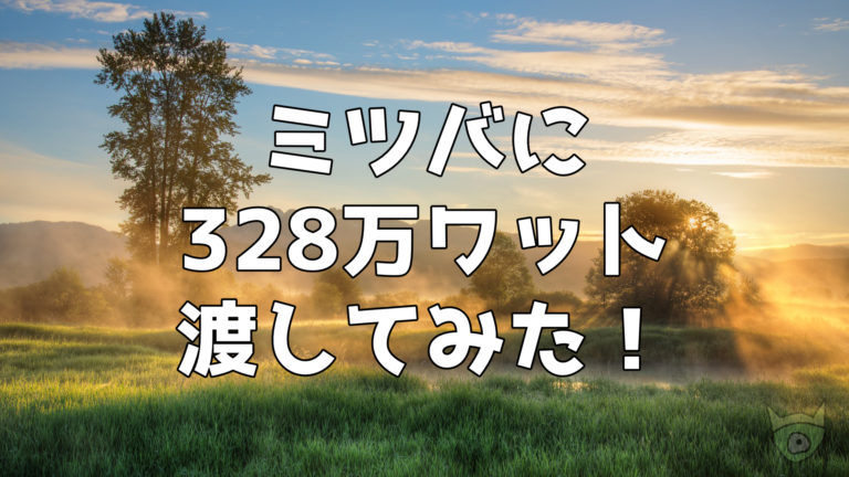 ポケモン剣盾 鎧の孤島 ミツバに328万ワット W を渡してみました ポケモニット